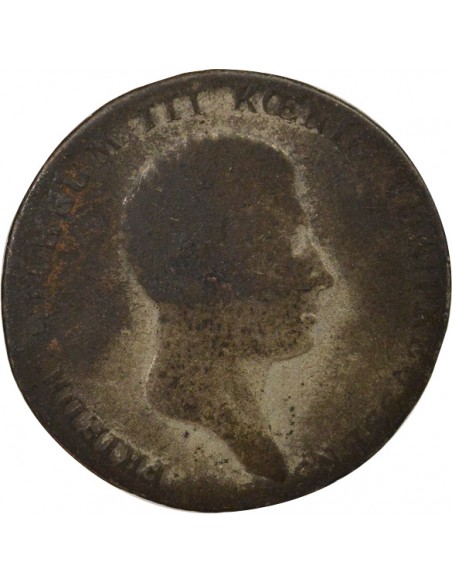 Etats Allemands (Prusse) Frédéric-Guillaume III 1/6 Thaler Argent 1816 A Berlin