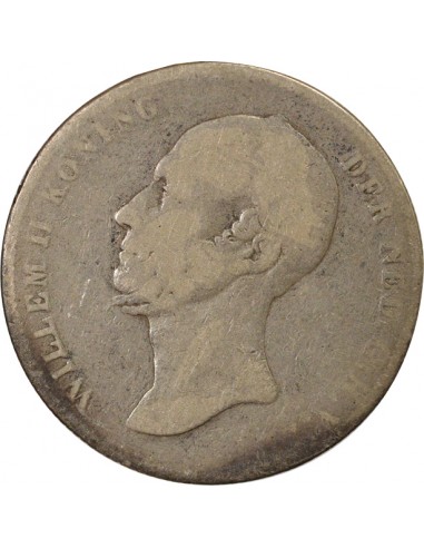 Pays-Bas Guillaume I des Pays-Bas 1/2 gulden Argent 1848 Utrecht