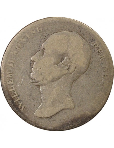 Pays-Bas Guillaume I des Pays-Bas 1/2 gulden Argent 1848 Utrecht