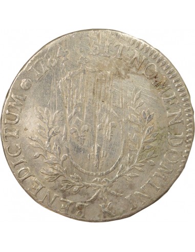 Louis XVI Aux Rameaux d'Olivier 1 écu Argent 1784 K Bordeaux