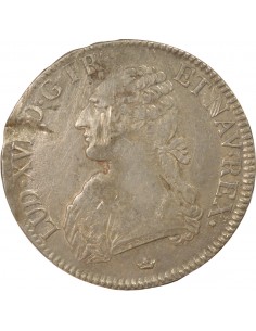 Louis XVI Aux Rameaux d'Olivier 1 écu Argent 1784 M Toulouse 2