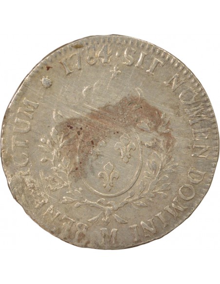 Louis XVI Aux Rameaux d'Olivier 1 écu Argent 1784 M Toulouse