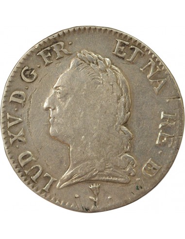 à la Vieille Tête 1 écu Argent 1773 Pau (Vache)