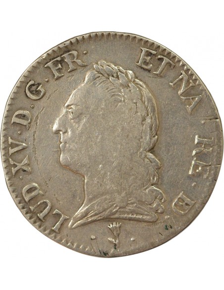 à la Vieille Tête 1 écu Argent 1773 Pau (Vache)