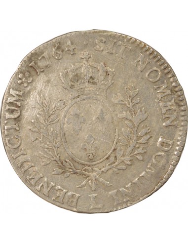 Louis XV Au Bandeau 1 écu Argent 1764 L Bayonne