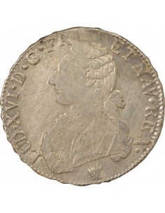 Louis XVI Aux Rameaux d'Olivier 1 écu Argent 1784 I Limoges 2