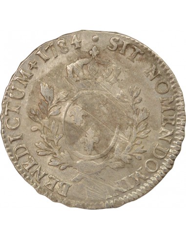Louis XVI Aux Rameaux d'Olivier 1 écu Argent 1784 I Limoges