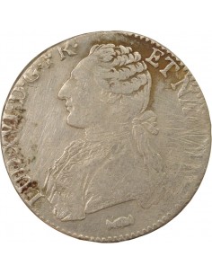 Louis XVI Aux Rameaux d'Olivier 1 écu Argent 1775 K Bordeaux 2