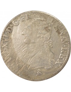 Louis XVI Aux Rameaux d'Olivier 1 écu Argent 1785 A Paris 2
