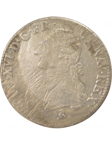 Louis XVI Aux Rameaux d'Olivier 1 écu Argent 1785 A Paris