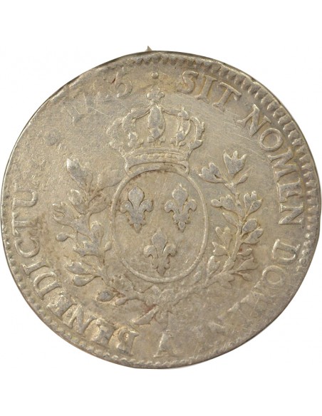Louis XVI Aux Rameaux d'Olivier 1 écu Argent 1785 A Paris