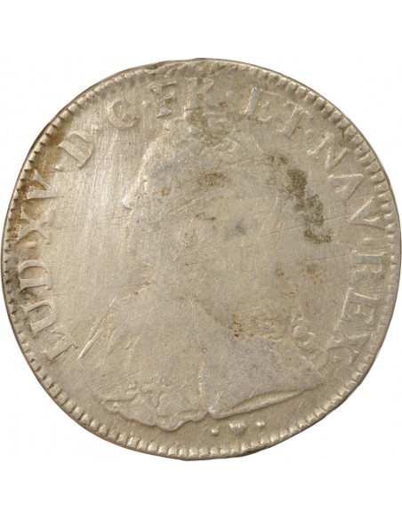 Louis XV Aux Rameaux d'Olivier 1 écu Argent 1739 BB Strasbourg
