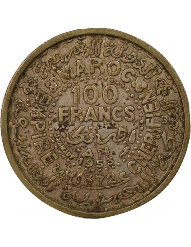 Maroc Mohammed V du Maroc Protectorat Français 1 franc Argent 1372 AH (1953) A Paris