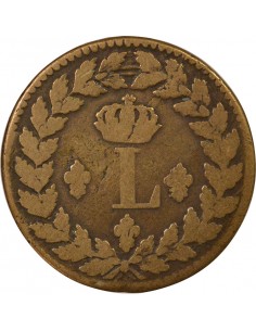 Louis XVIII Siège de Strasbourg Décime Bronze 1815 BB Strasbourg 2