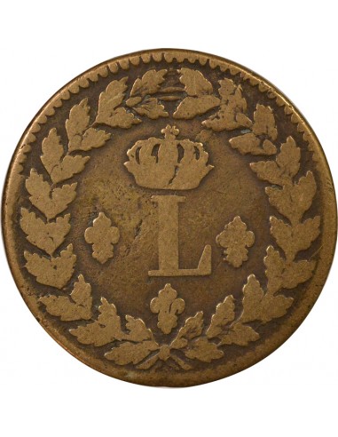 Louis XVIII Siège de Strasbourg Décime Bronze 1815 BB Strasbourg