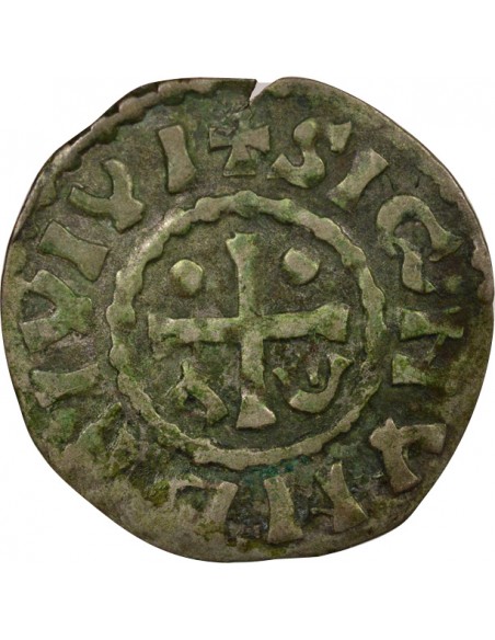 Herbert I du Maine Denier Billon 1014-1246 Le Mans