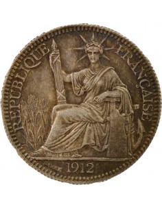 Indo-Chine Fr. 10 centième Argent 1912 A Paris 2
