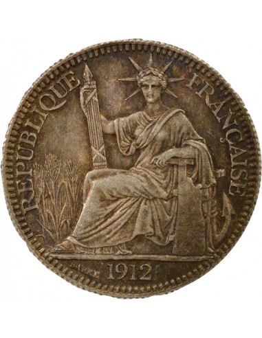 Indo-Chine Fr. 10 centième Argent 1912 A Paris