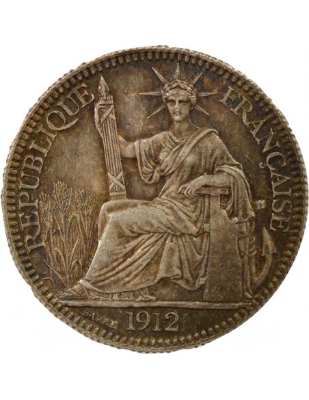 Indo-Chine Fr. 10 centième Argent 1912 A Paris