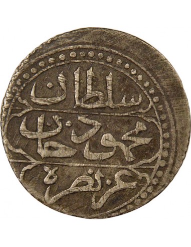 Empire Ottoman Mahmoud II 1/4 budju Argent 1244 AH (1828-1829) Alger