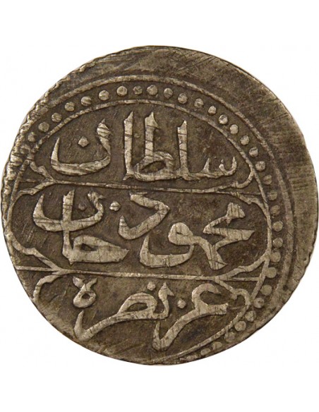 Empire Ottoman Mahmoud II 1/4 budju Argent 1244 AH (1828-1829) Alger