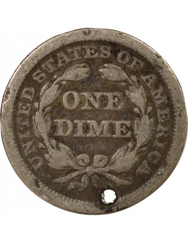 USA Seated Liberty Dime Argent 1853 Philadelphie