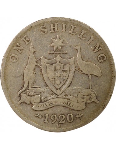 Empereur des Indes 1 shilling Argent 1920 M Melbourne