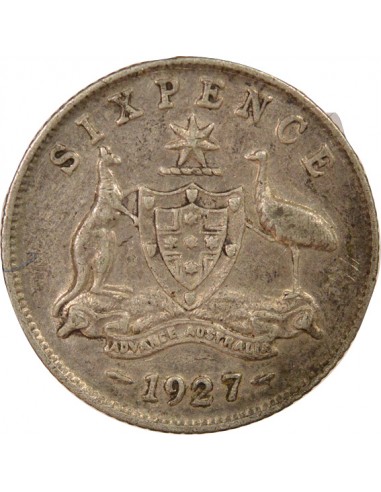 Empereur des Indes 6 pence Argent 1927 Londres