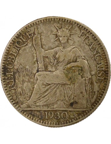 Indo-Chine Fr. 10 centième Argent 1930 A Paris