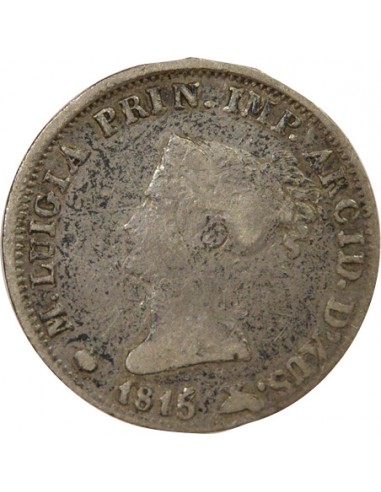 Etats Italiens Marie-Louise d'Autriche 5 soldi Argent 1815 Parme