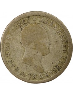 Pologne Tsar Alexandre I 2 zlotych Argent 1820 2