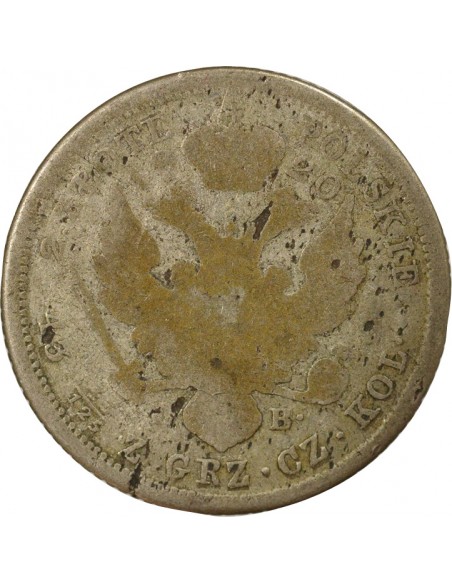 Pologne Tsar Alexandre I 2 zlotych Argent 1820