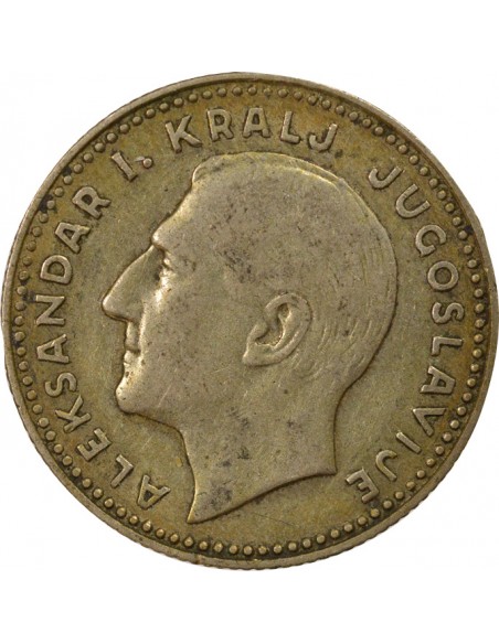 Grèce Alexandre I de Yougoslavie 10 dinara Argent 1931 A Paris