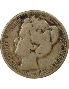 Pays-Bas Wilhelmina I 25 cents Argent 1901 Utrecht 2