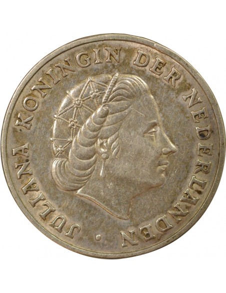 Pays-Bas Juliana 1 gulden Argent 1963 Utrecht