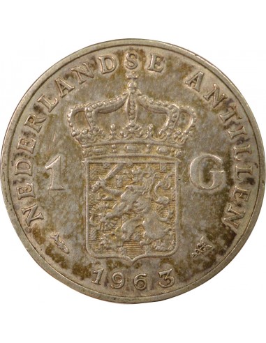 Pays-Bas Juliana 1 gulden Argent 1963 Utrecht