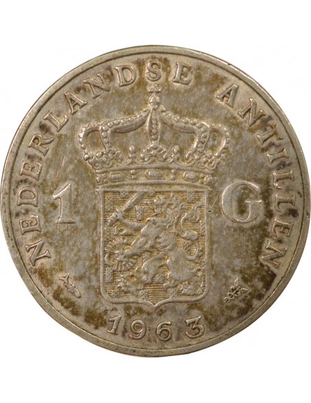 Pays-Bas Juliana 1 gulden Argent 1963 Utrecht
