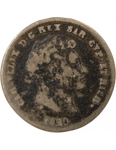 Sardaigne Charles-Félix 25 centesimi Argent 1829 T Turin