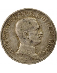 Italie Vittorio Emanuele III 1 lire Argent 1915 R Rome 2