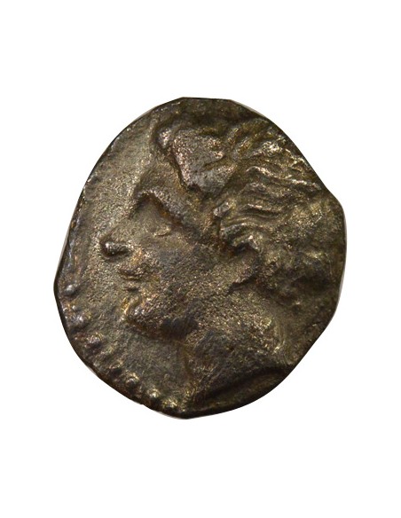 Gaule Tête à gauche 1 obole Argent 200-121 Av JC