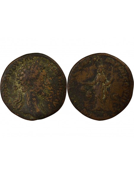 Rome Empire Commode Liberalitas Sesterce Laiton 181 R Rome