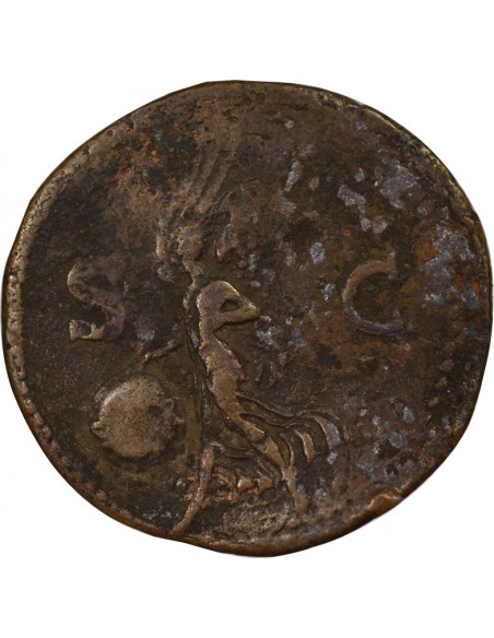 Rome Empire Néron Victoire As Cuivre 66-68 D Lyon