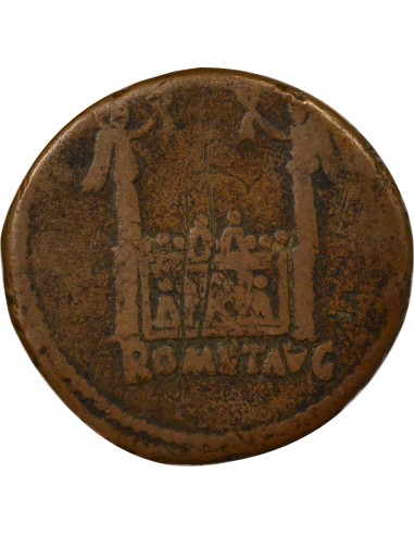 Rome Empire Auguste Autel des Gaules As Bronze 12-14 D Lyon