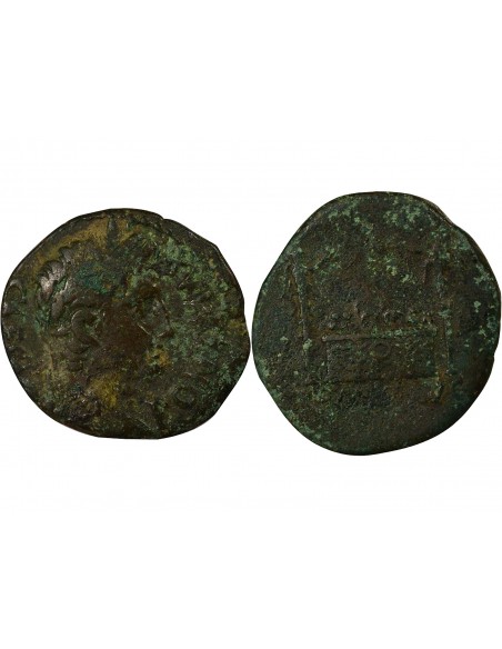 Rome Empire Auguste Autel des Gaules As Bronze 7 à 3 Av JC D Lyon