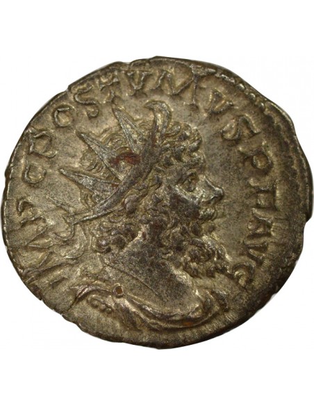 Empire des Gaules Postume Pax debout Antoninien Billon 268 Trèves