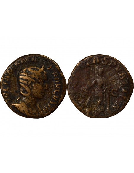 Rome Empire Julia Mamée Felicitas Sesterce Bronze 228 R Rome