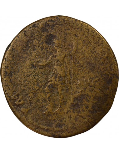 Rome Empire Hadrien Virtus Sesterce Laiton 122 R Rome