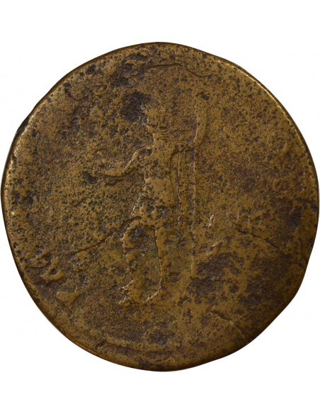 Rome Empire Hadrien Virtus Sesterce Laiton 122 R Rome