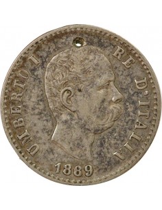 Italie Umberto I d'Italie 50 centesimi Argent 1889 R Rome 2