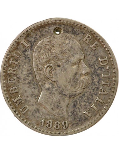 Italie Umberto I d'Italie 50 centesimi Argent 1889 R Rome
